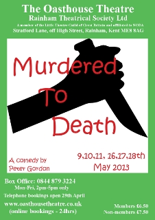 May 2013 - Murdered To Death poster