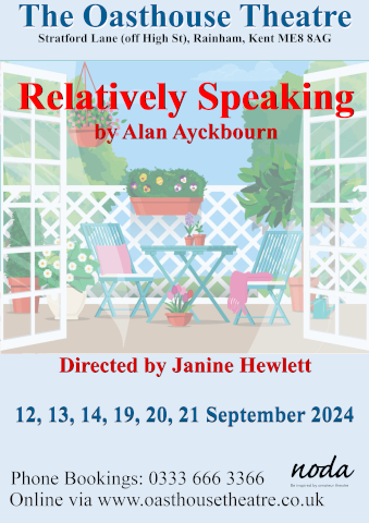 Sep 2024 - poster for "Relatively Speaking"